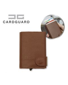 Card Guard Protector Wallet - Brown
