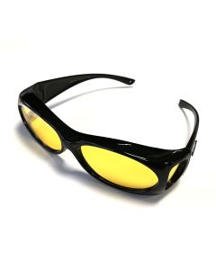 Figuretta - HD Glasses Zwart - Overzetzonnebril