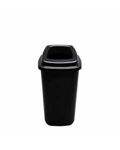 Plafor Prullenbak 28L – Recycling – zwart