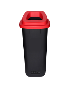 Plafor Prullenbak 90L – Recycling – Rood