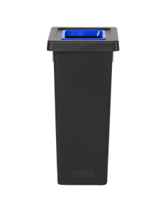 Plafor Fit Prullenbak – 53L – recycling - Zwart/Blauw