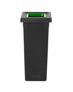 Plafor Fit Prullenbak – 53L – recycling - Zwart/Groen