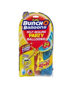 Bunch O Balloons zak - 24 ballonnen rood-geel-blauw 